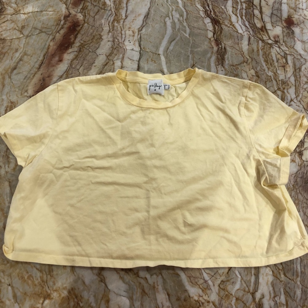 Princess Polly Cropped T-Shirt Size: 10